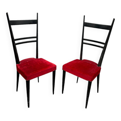 Paire de chaises italiennes 1950