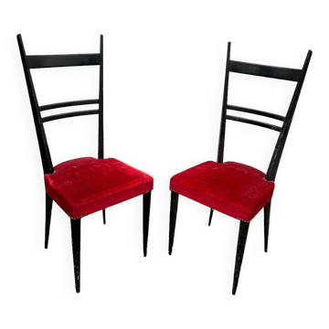 Pair of italian chairs 1950