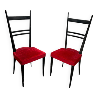 Pair of italian chairs 1950