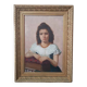 Oil on canvas female portrait 1898 - Maurizio Barricelli (Benevento, 1874 – Rome, 1931)