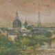 Paul Collomb : Pont de Paris, lithographie originale signée