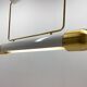 Mid-century Brass Long Pendant Light by Napako