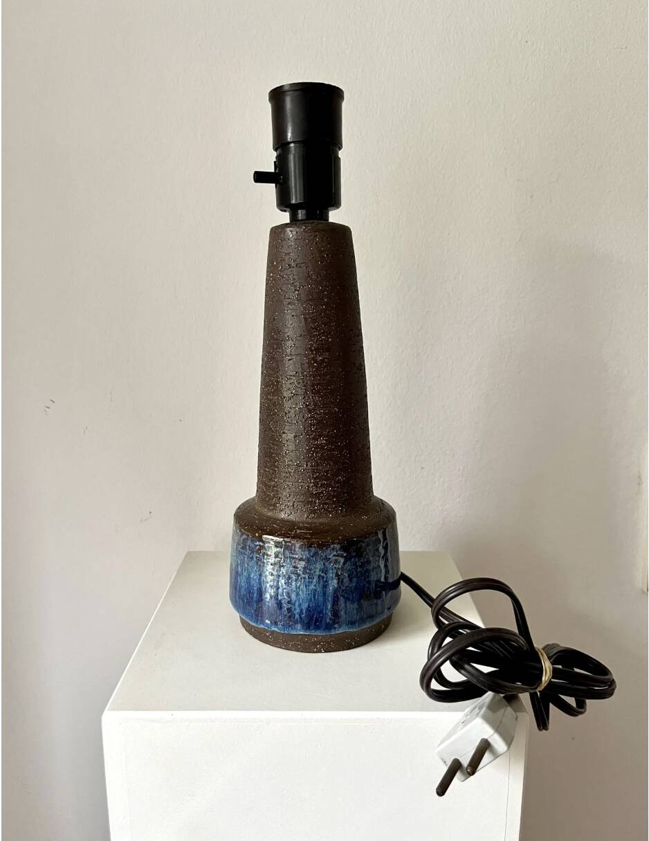 MICHAEL ANDERSEN Bornholm, Table lamp stoneware, ceramic, denmark, handmade