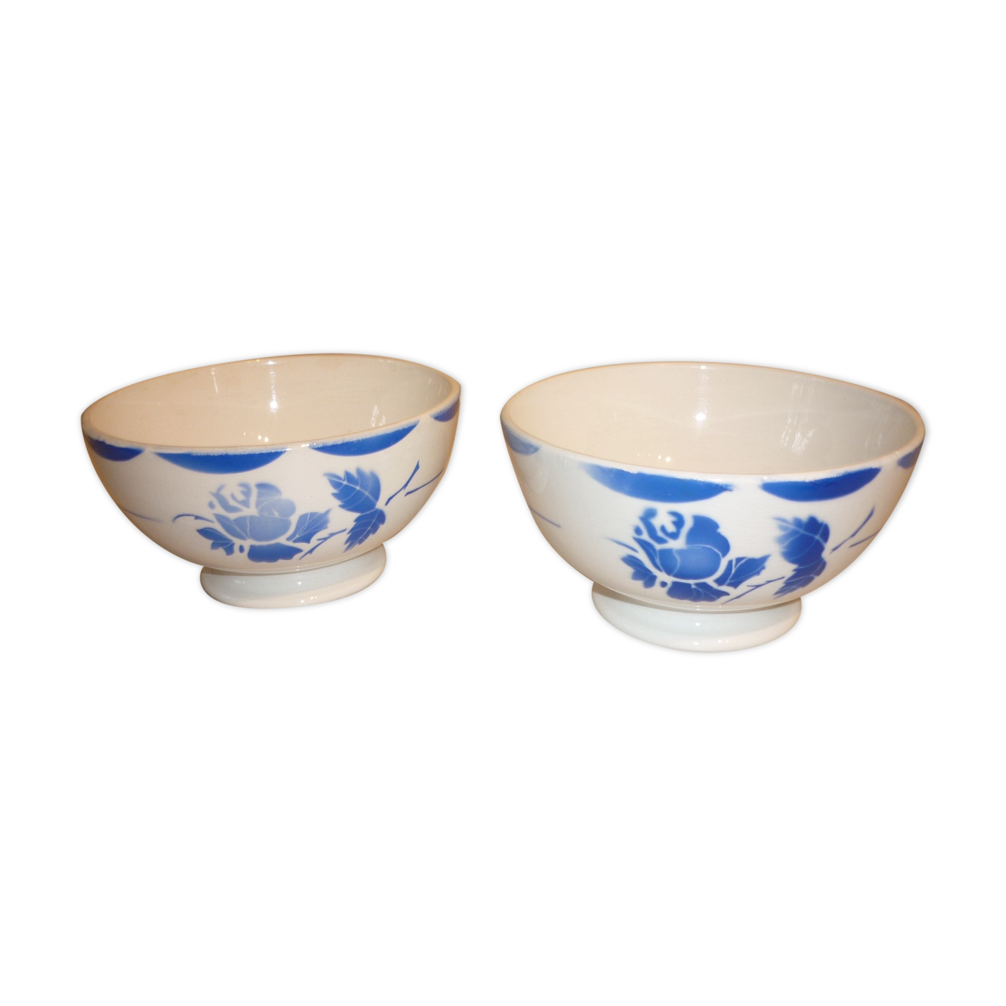 Set of 2 old ceramic bowls Mona de Gien