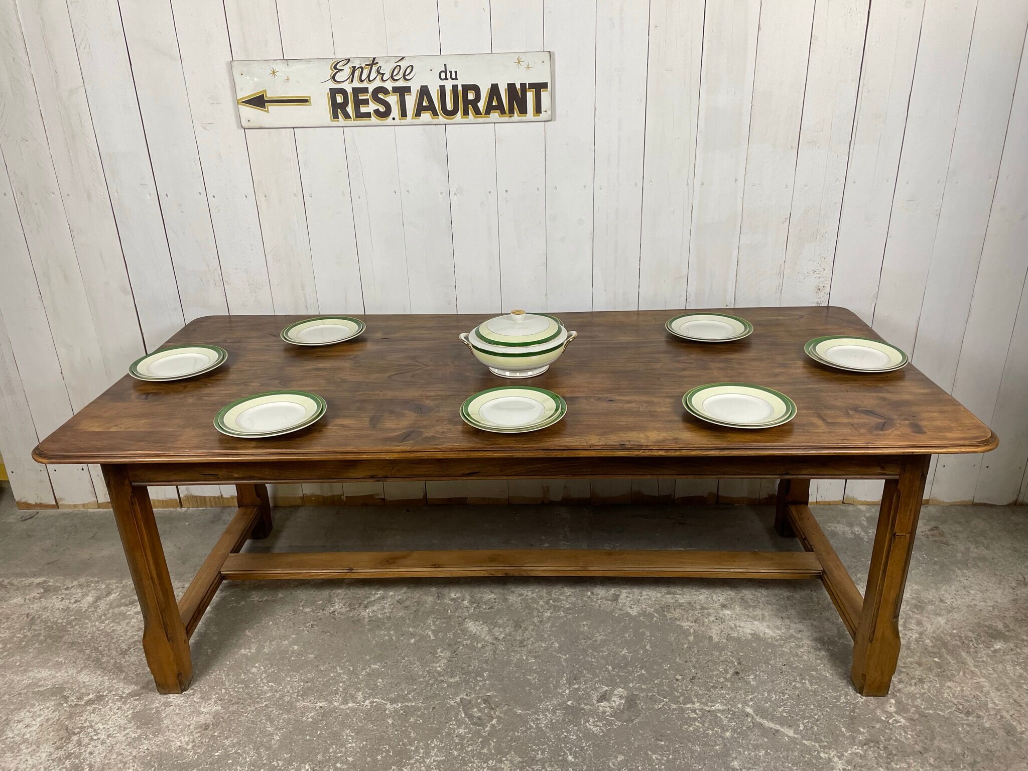 Walnut farmhouse table