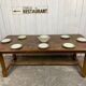 Table de ferme en noyer