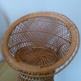 Set of 2 rattan armchairs