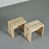 Pair of stools, Les Arcs circa 1970
