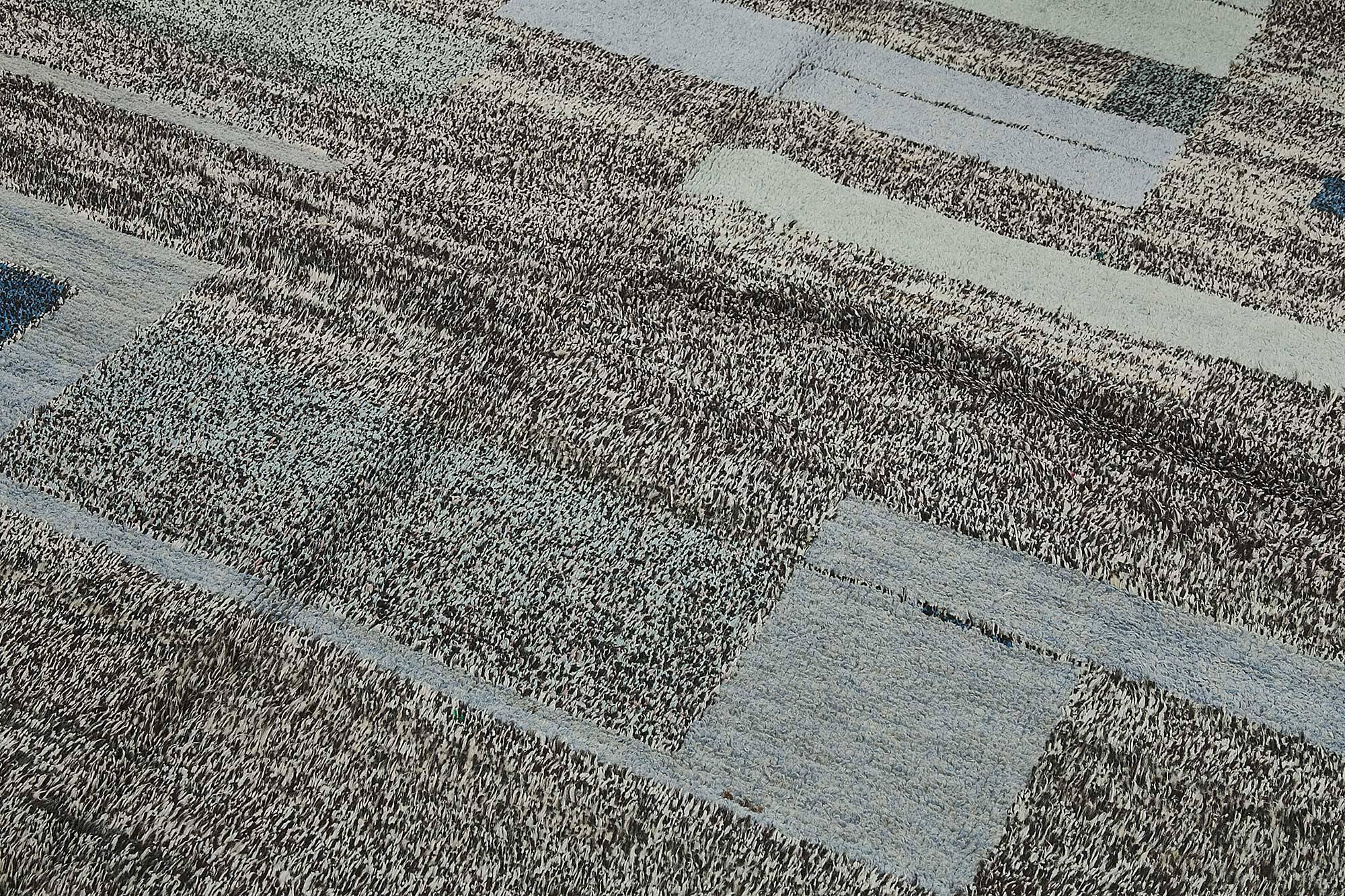Handwoven Turkish Recycled Boho Rug 253 cm x 373 cm