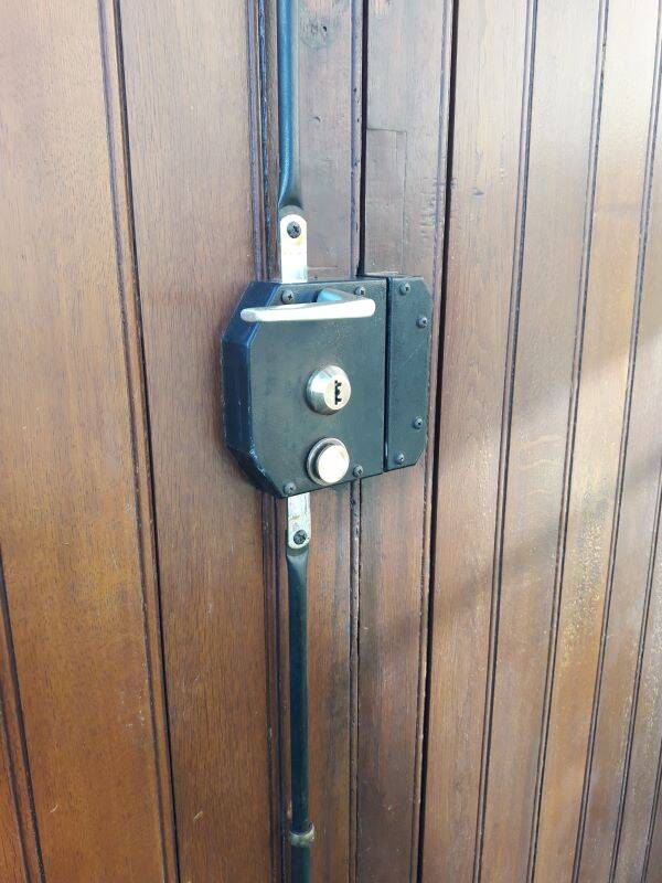 Double entrance door 227x142.2cm oak multi-point lock and frame