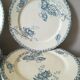 12 assiettes terre de fer Sarreguemines
