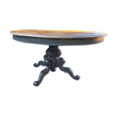 Round table central foot with extension