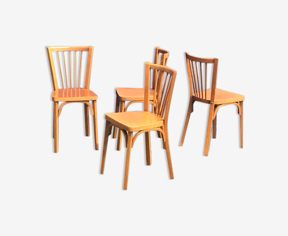 4 chaises Baumann modele éventail