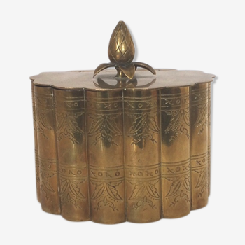 Art nouveau brass box