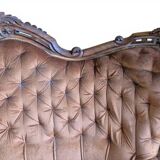 19th-century neo-Rococo antique canapé – Walnut structure