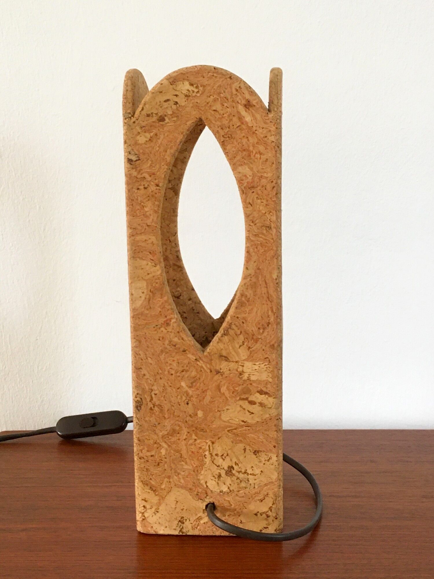 Vintage cork lamp 70s