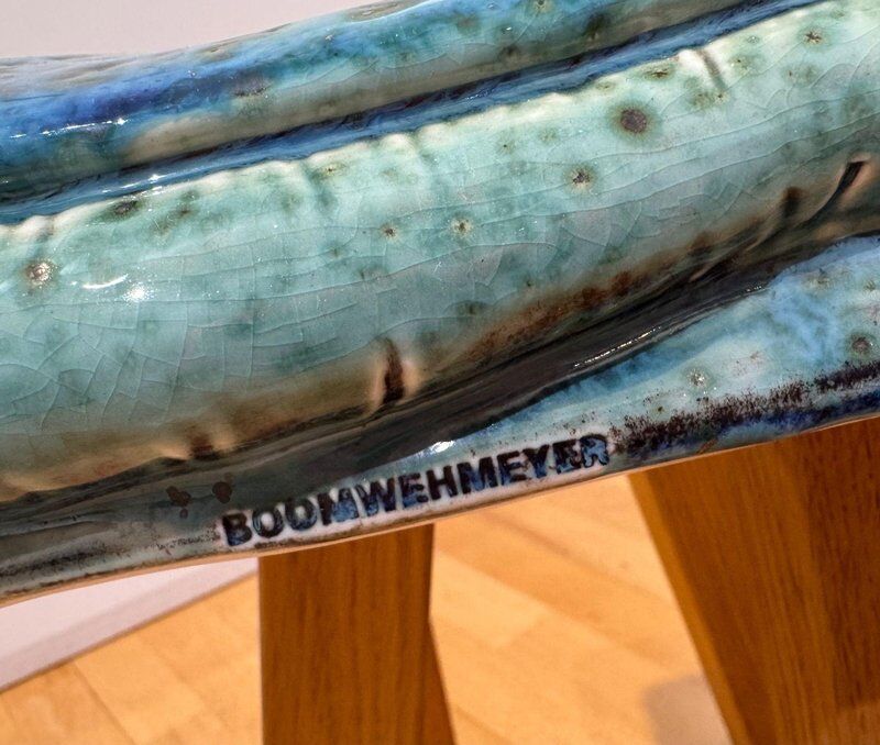Stool in porcelain & oak by Judith van den Boom, Netherlands, 2012