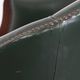 Green Cowhide Leather and Wooden Side/Dining/Desk Chair in English Style
