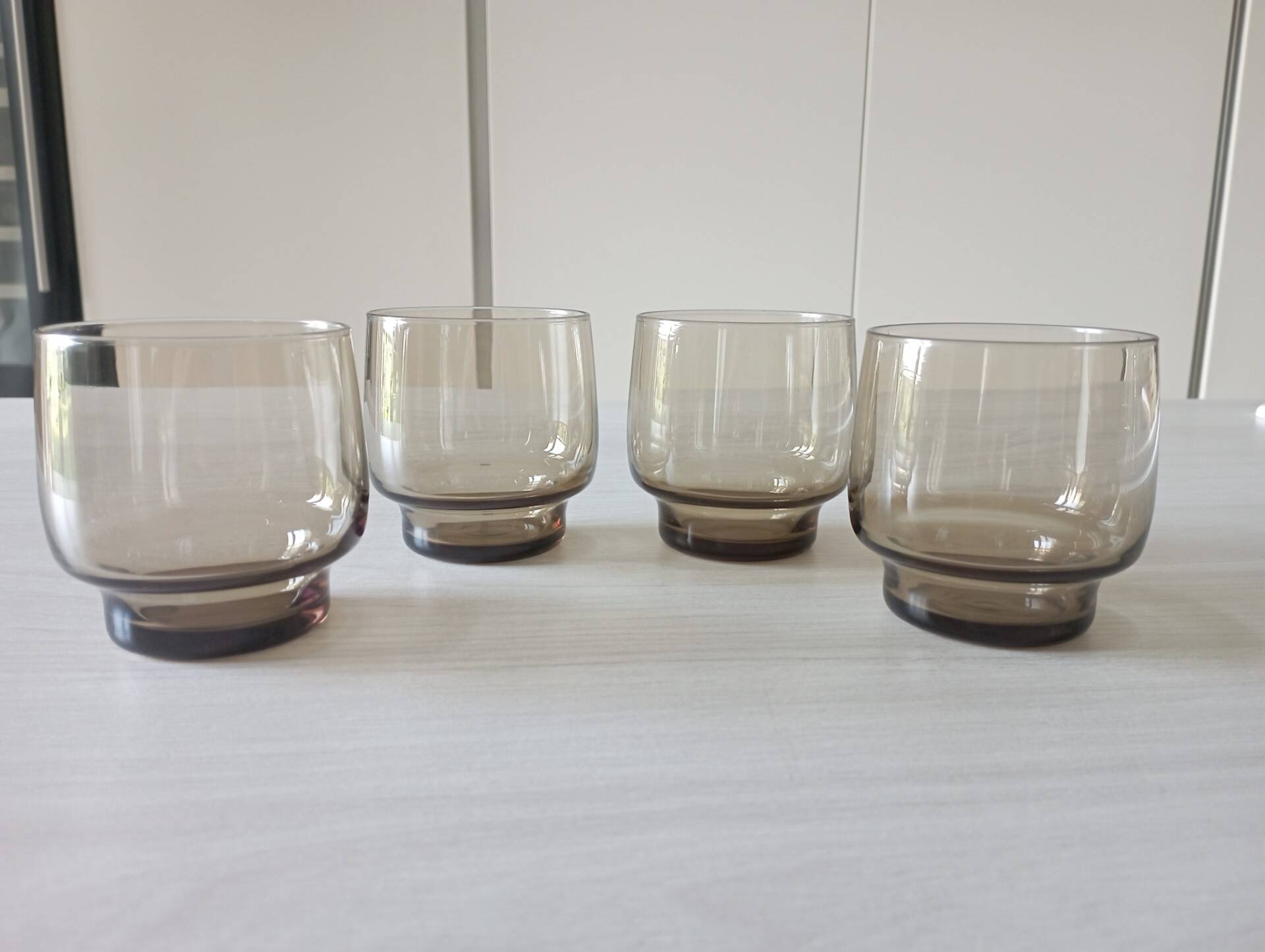 Set of 4 70s glasses