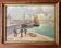 Tableau ancien - Retour de pêche - Port de La Rochelle