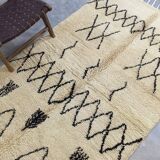 Moroccan Berber wool rug 240 x 141 Cm