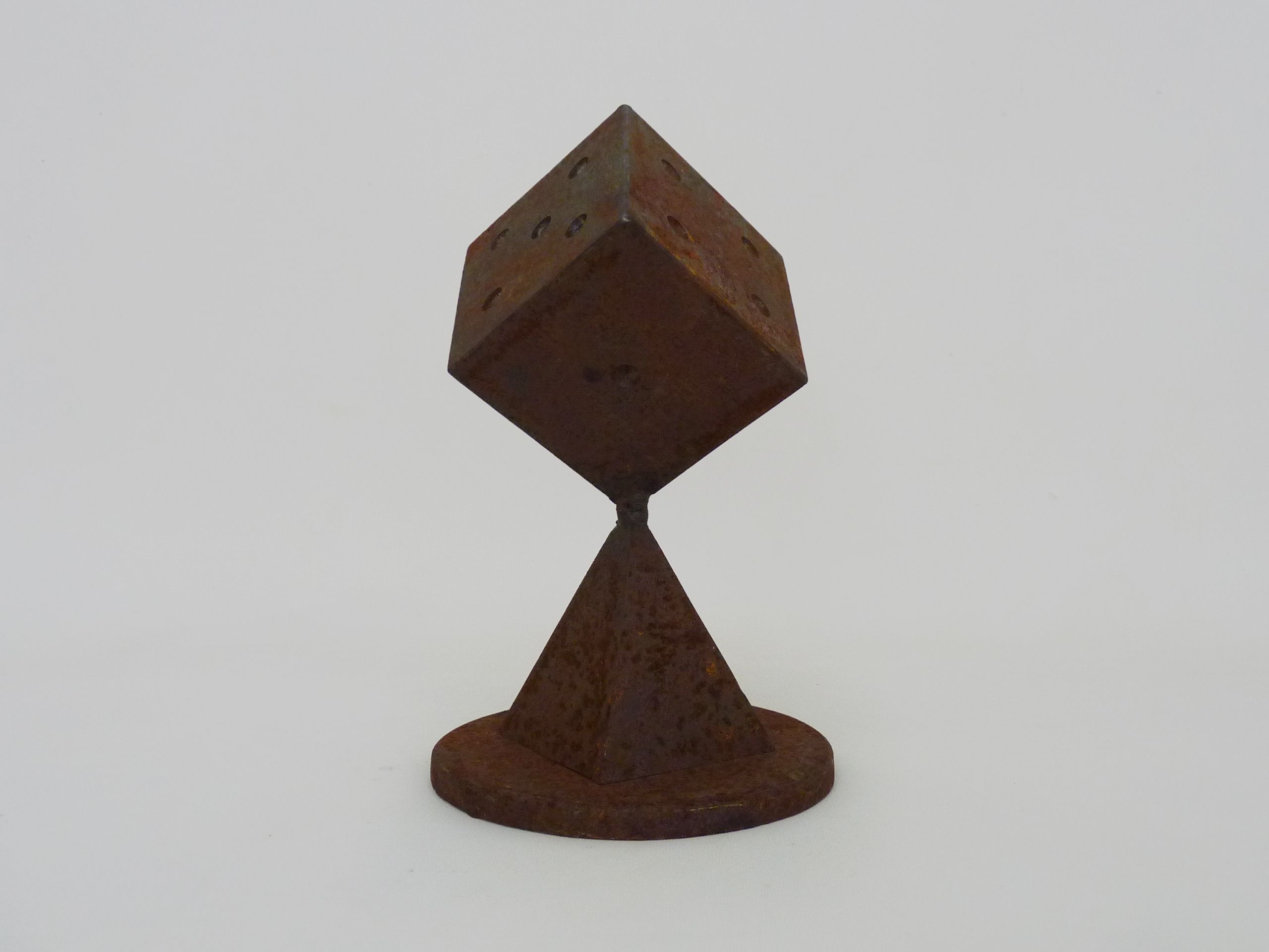 Futuristic Art Deco cast iron paperpress