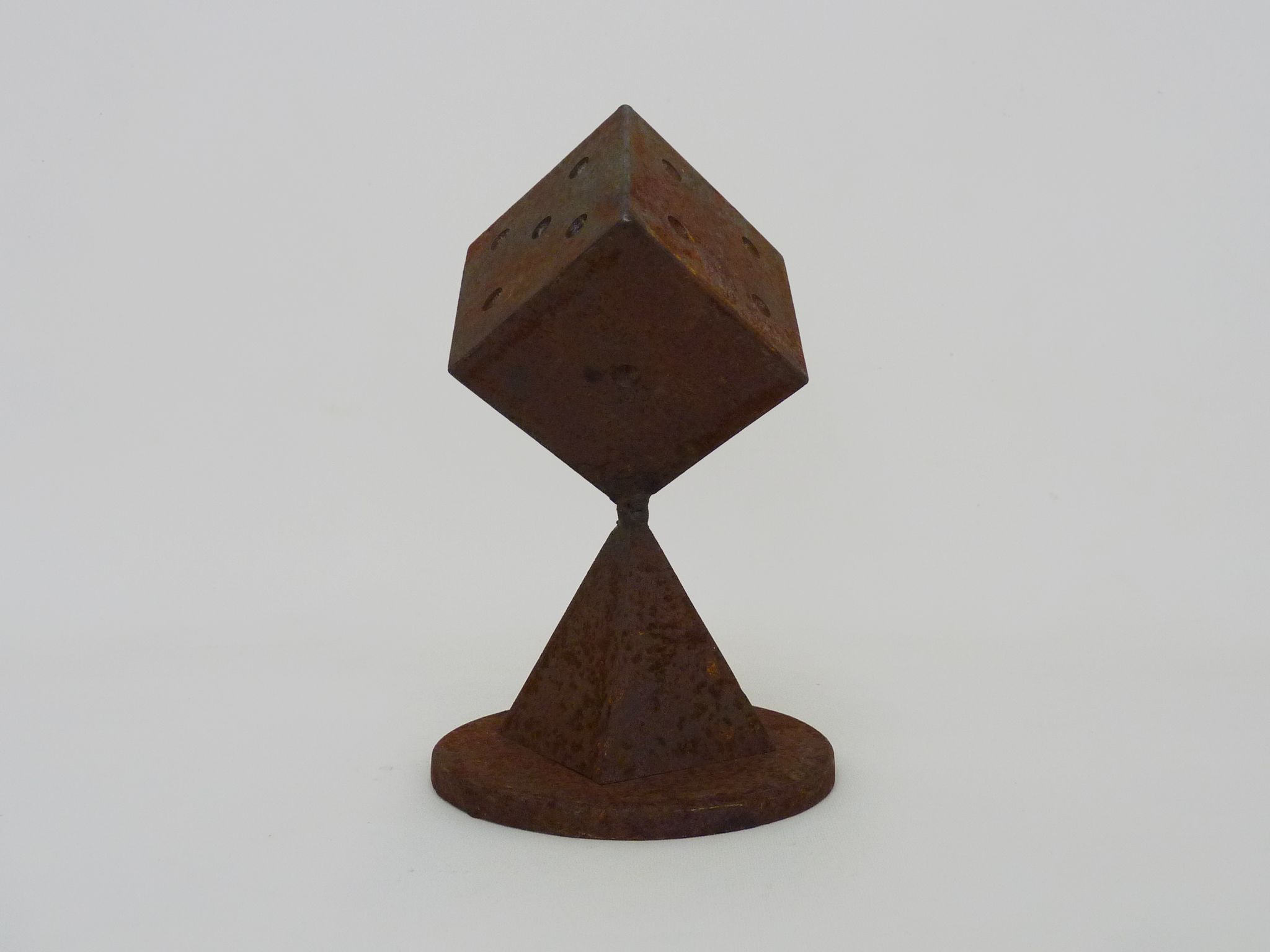 Futuristic Art Deco cast iron paperpress