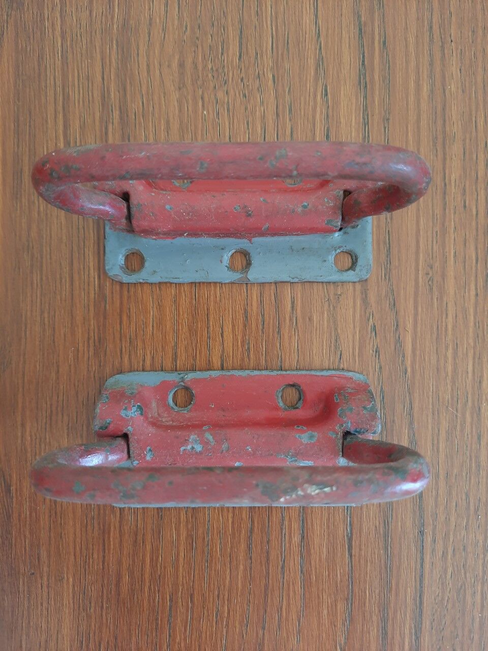 Antique trunk handles