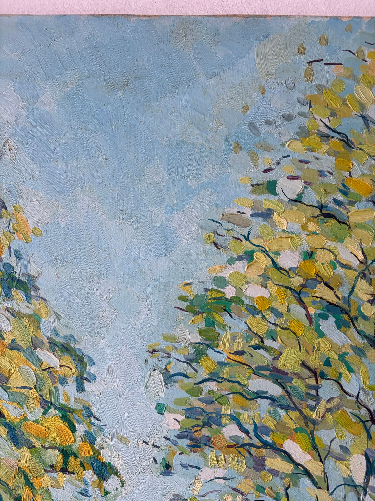 View of the church of La Clayette, signed François Sauvageot 1947
