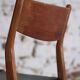 4 Scandinavian Fristho Franeker chairs in teak and skai, 1960.