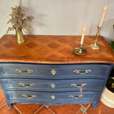 Commode vintage restaurée – peinture Annie Sloan Oxford Navy & cire cl