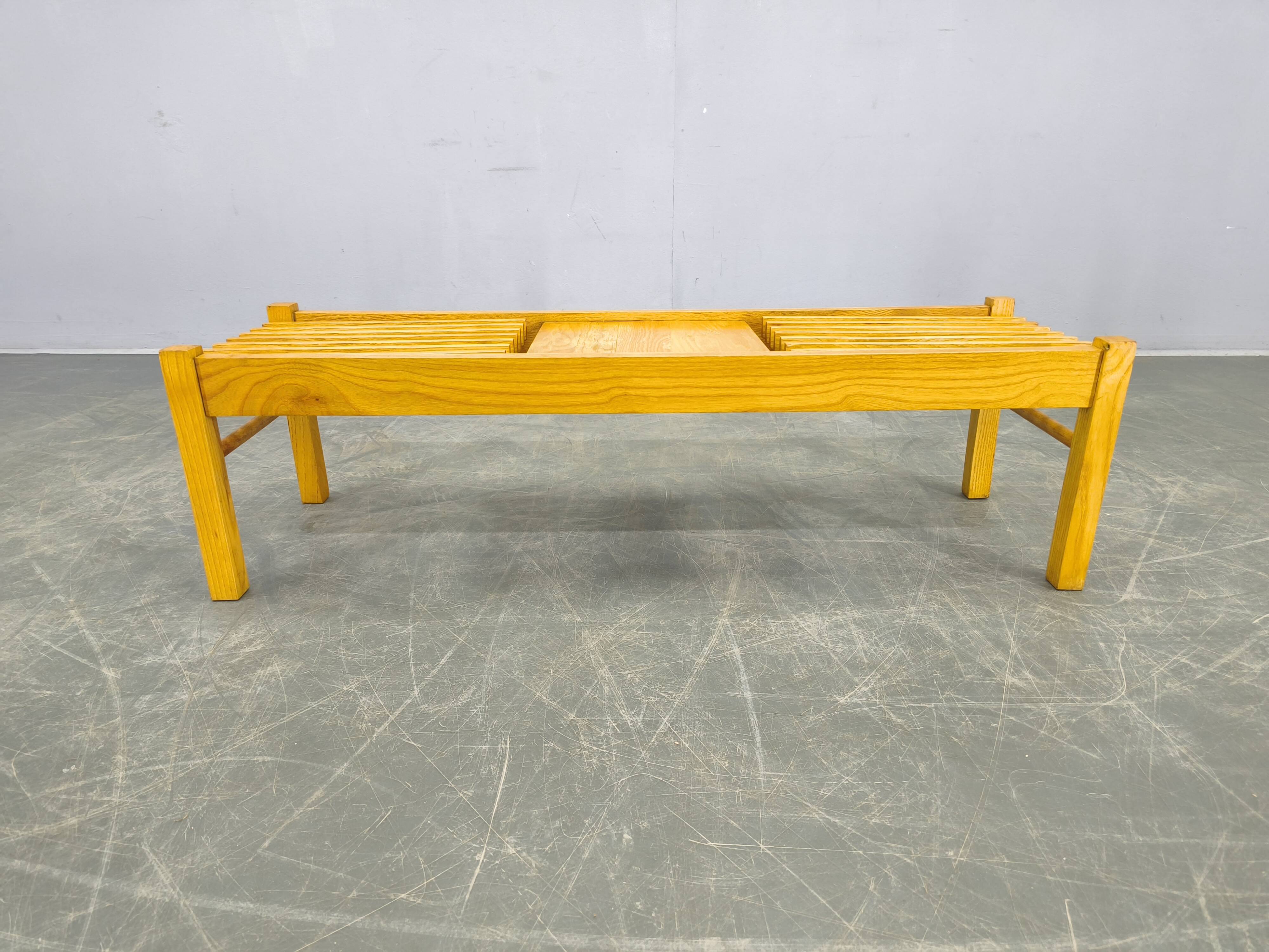 Set of Three Mid-Century Wooden Plant Stands, Czechoslovakia 1970s