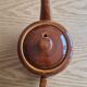 Vintage Chocolate Brown Glazed Stoneware Teapot