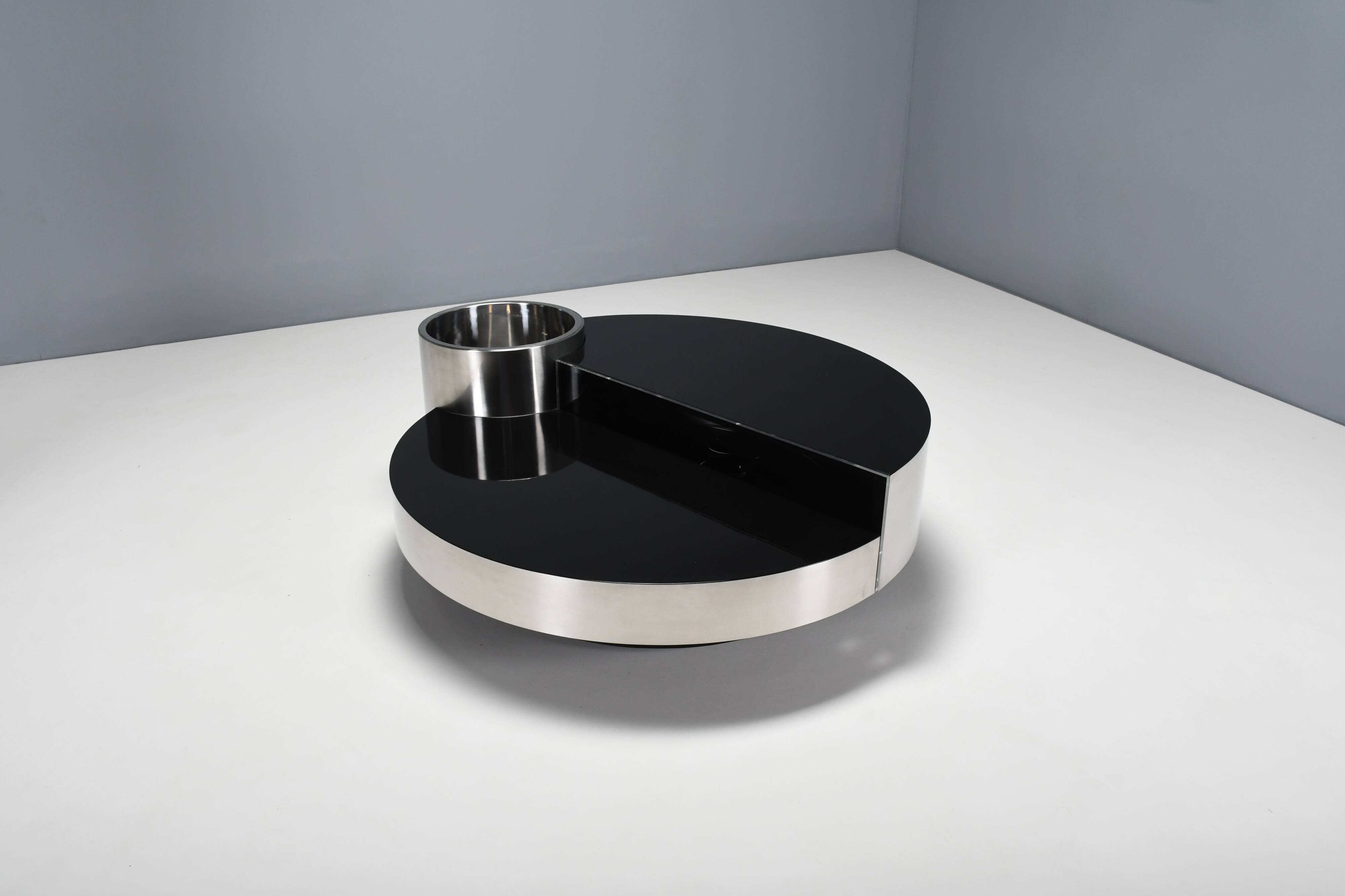 Rare Table Bar by Massimo Papiri for Mario Sabot, Italy 1970s