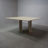 Travertine dining table, Italy 1960s