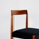 German Lübke vintage black chairs - 4 pieces - great set