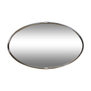 Miroir ovale 51 x 81 cm chrome