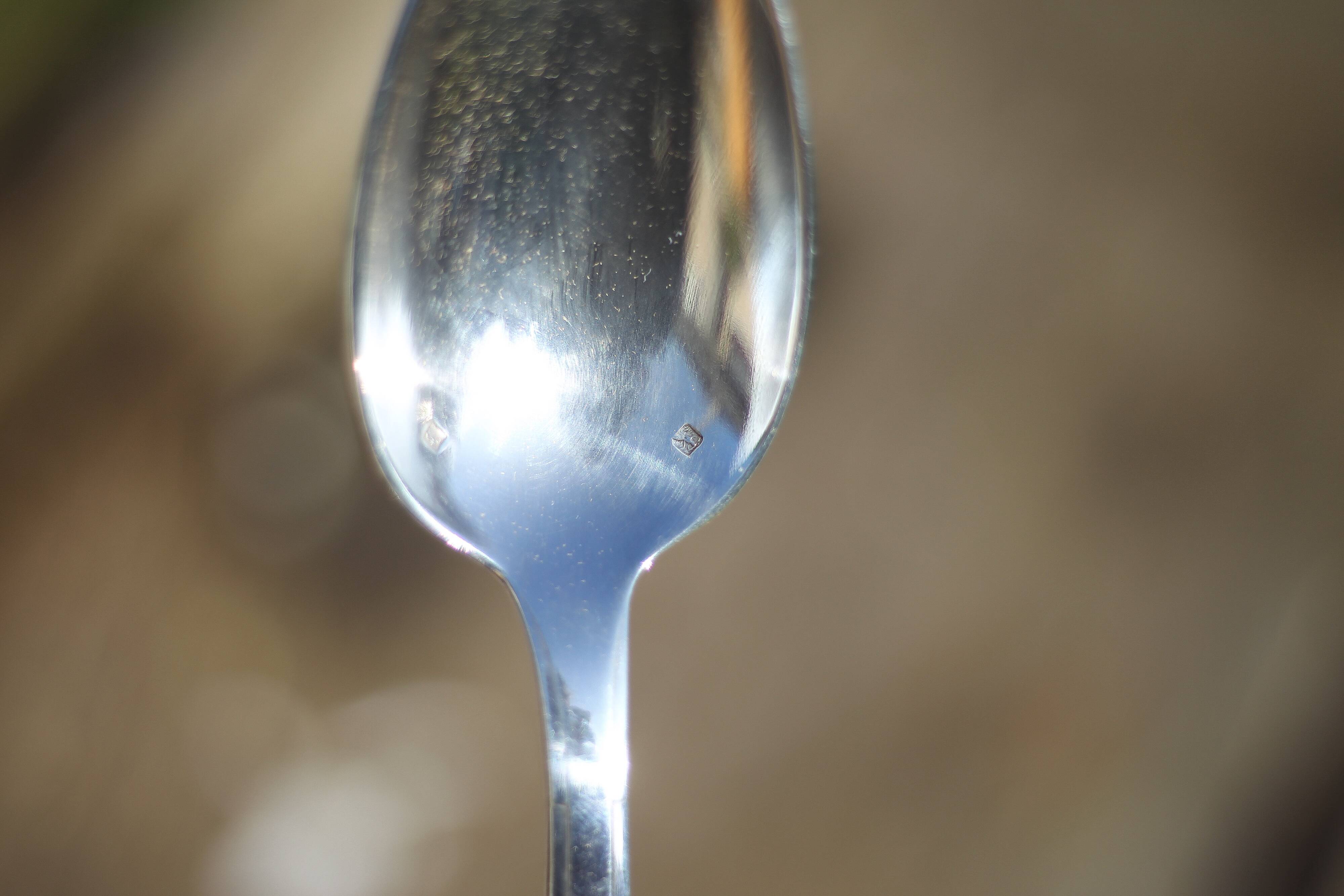 Art Deco cutlery set in box, silver-plated metal cutlery set, decorative table