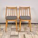 Set of 2 H-214 Dining Chairs by Jindřich Halabala, 1930s, Czechoslovakia