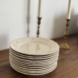 12 antique flat plates Villeroy & Boch Mettlach – porcelain