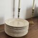 12 antique flat plates Villeroy & Boch Mettlach – porcelain