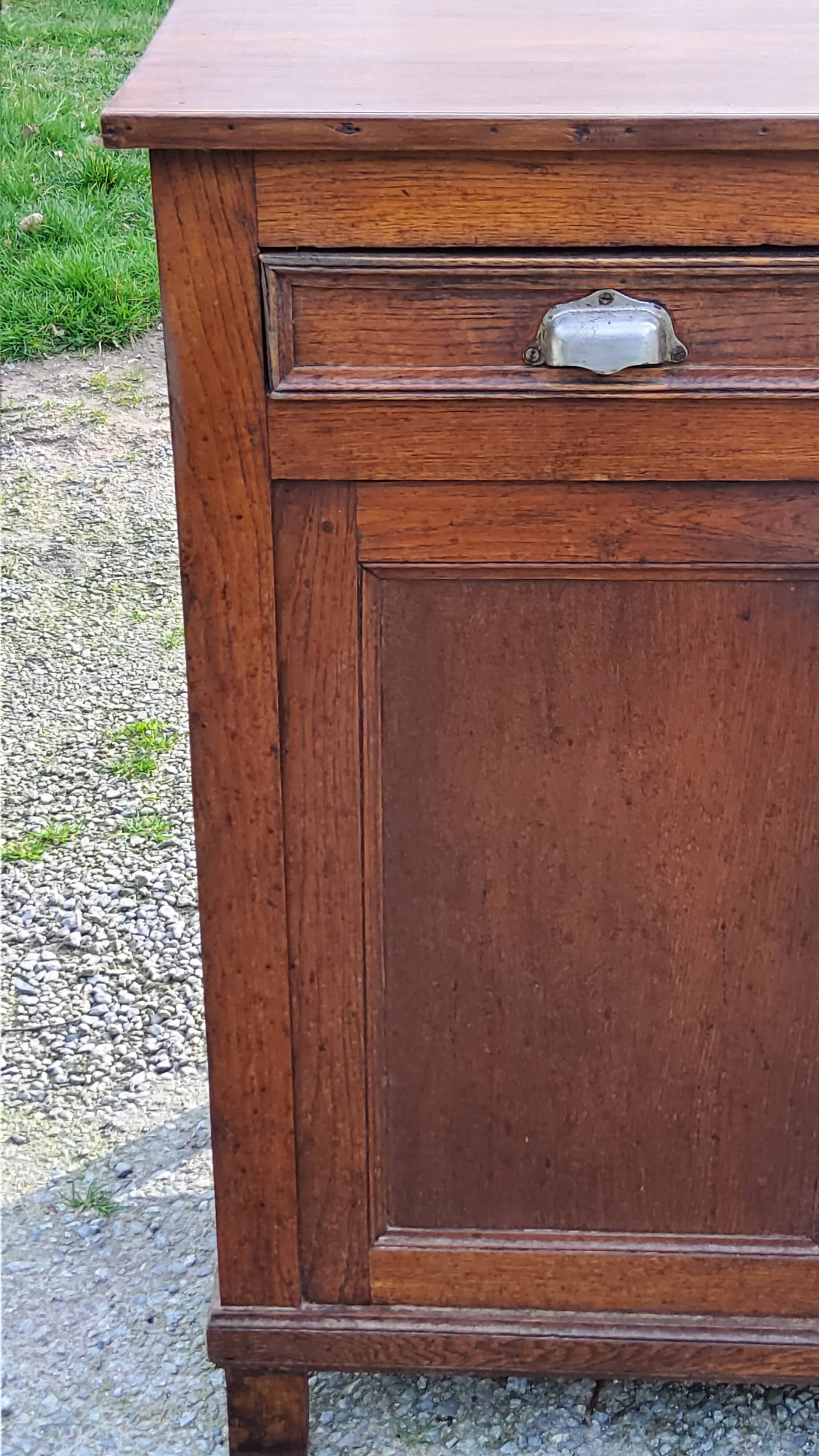 Parisian sideboard in solid oak and solid poplar early 20th century
