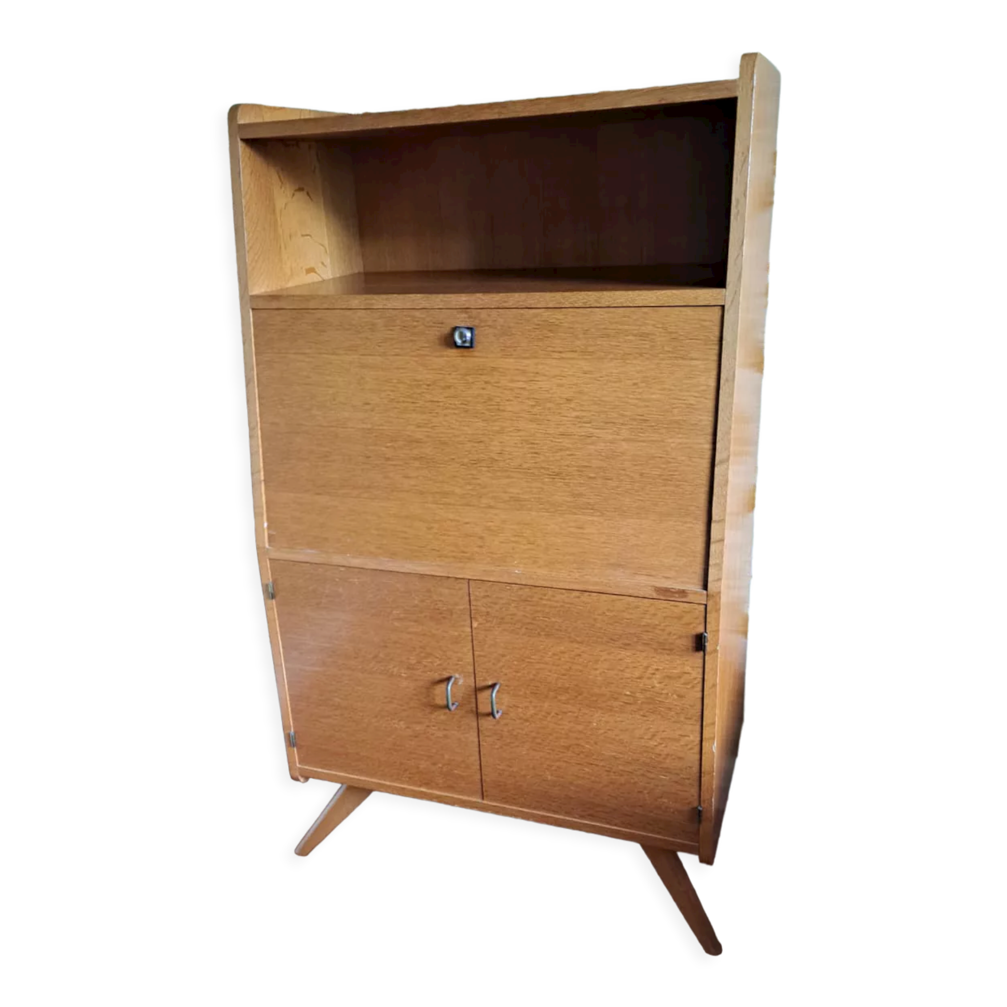 Secrétaire bureau vintage bois