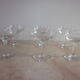 6 old champagne glasses