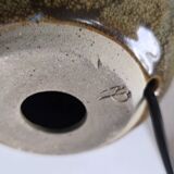 Table lamp in glazed stoneware