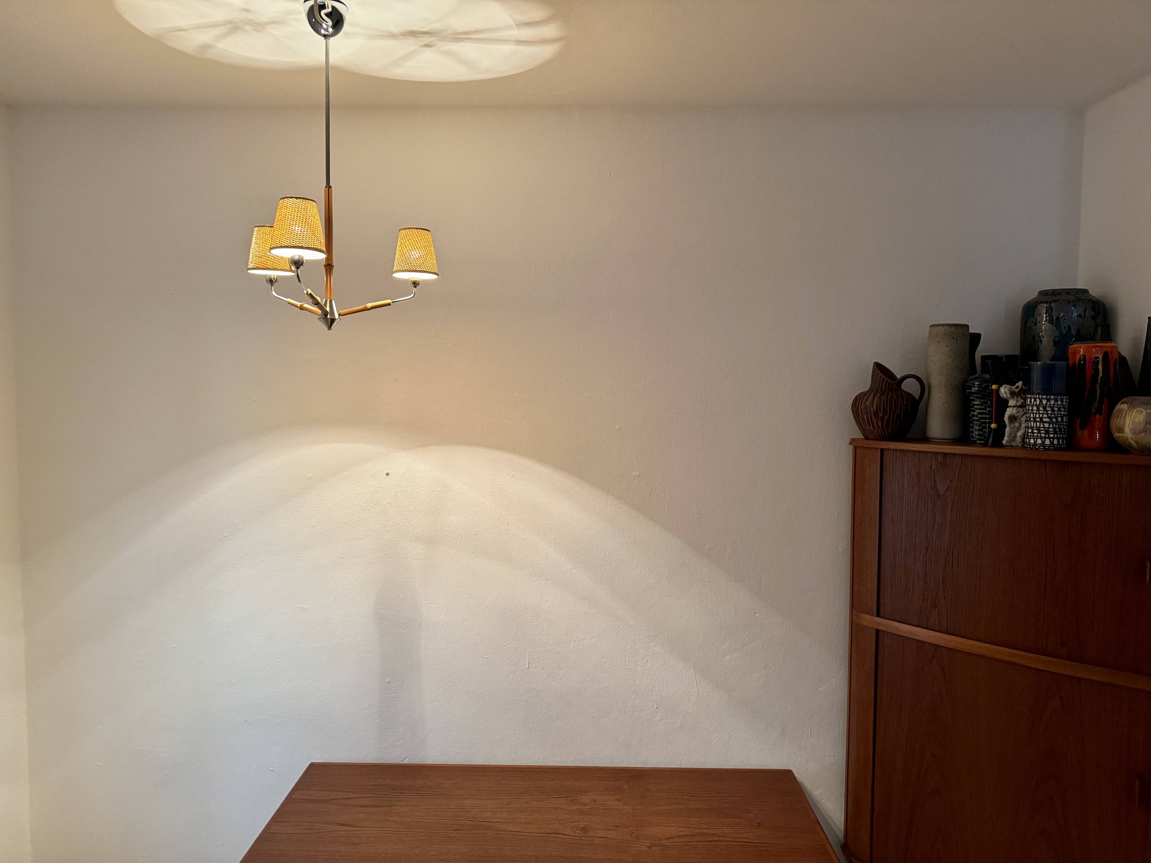 Bamboo Chandelier by Rupert Nikoll