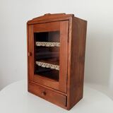 Old bathroom cabinet from the 40s in solid oak