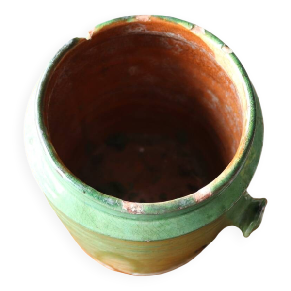 Pot vernissé ancien vert