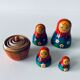 Ancient Matriochka, vintage Russian dolls