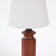 Large mid-century modern Danish teak table lamp